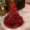 Sombrero decorativo navideño para fiestas navideñas, para adultos y niños, para disfrazarse, para fotos, con tiras de lana y cebolla, para Navidad.