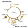 Xinyixinxin Acero Inoxidable Sol y Luna Brillan Juntos DIY Set de Collar y Pulsera con Múltiples Accesorios Joyería Exquisita Europea y Americana Que No Se Desvanece