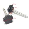 [Fábrica de Origem] Alça de plástico de nylon pentagonal com ranhura para carro 32#m8 / alça de plástico / botão de parafuso de ajuste