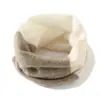 Gola de Tricô de Caxemira Outono e Inverno Feminina Proteção contra Frio Aquecimento Proteção do Pescoço Cor de Moda Blocos de Cor Estilo Coreano Cachecol Puxar Gola Pequena Cachecol Masculino