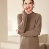 Suéter de cachemira con doce diseños para otoño e invierno, estilo de cuello alto a la moda, nueva ropa de punto de cachemira para mujer, cómoda y cálida