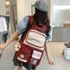 Mochila Escolar para Estudiante de Secundaria, Estudiante de Primaria Femenina, Mochila de Tres Piezas para Tercer a Sexto Grado, Mochila Pequeña Fresca con Corazón de Niña, Versión Coreana