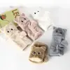 Guantes de otoño e invierno para mujer, lindos, para montar, estilo coreano, modernos, de dibujos animados, forrados de felpa, engrosados, para estudiantes, para escribir, cálidos, tipo flip