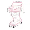Carrinho de Compras Dupla Camada para Supermercado, Carrinho para Shoppings, Lojas de Conveniência, Ktv, Barracas de Rua, Carrinho de Compras Popular Online de Pegar Bonecos Atacado