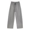 Pantalones de Chándal Ankesela Plátano Rojo para Mujer Otoño e Invierno Forrados de Polar Nuevos de Tiro Alto Pierna Ancha Rectos Casuales Versión Estrecha Pantalones Hoz