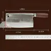 Cuchillo de cocina forjado a mano de acero para rodamientos para uso doméstico y comercial, de doble propósito para picar y rebanar, afilado tradicional de cocina, grosor extra, cuchillo de carnicero de chef
