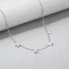 Fabricante Directo Collar Personalizado de Acero Inoxidable con Nombre en Letra Inglesa, Colgante de Cadena para Clavícula de Acero de Titanio para Mujeres