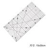 Regla de patchwork acrílica para costura de ropa, corte vertical, regla de margen de costura regular, herramienta de corte de tela DIY, venta al por mayor