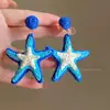 Pendientes de Tela Chifón con Borlas de Flor Estilo Festivo Elegantes con Estilo Exagerados Dulces Pendientes de Lujo Accesible Pendientes de Gama Alta para Mujeres