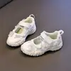 Sandalias Deportivas Florales Dulces para Niñas, Zapatos de Princesa Transpirables, Nuevos Zapatos Casuales de Malla para Niños Verano 2026