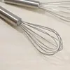 Batidor de Huevos de Acero Inoxidable para el Hogar, Palo Mezclador Manual, Herramienta para Batir Crema, Clara de Huevo, Mezclar Huevos en la Cocina para Hornear