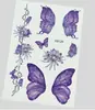 Pegatinas de Tatuaje Facial de Mariposa, Tatuajes Temporales de Transferencia al Agua, Pegatinas Impermeables de Maquillaje para Rostro y Ojos para Fiesta Bar Cosplay Carnaval Festival