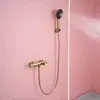 Nuevo Juego de Ducha de Cobre para el Hogar Grifo Mezclador Simple Grifo Integrado Baño Ducha Fría y Caliente Baño