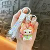 Lindo Llavero de Gato de Goma Blanda Electrochapado, Colgante Exquisito y Adorable para Bolso, Llavero de Coche, Regalo para Máquina de Garra al por Mayor