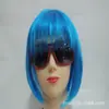 Fornecimento de Perucas com Franja Completa para Estudantes, Cortes Bob Coloridos, Perucas de Cabelo Curto para Halloween, Acessórios de Cabelo, Fantasias de Halloween