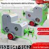 Máquina de reboco de porão elétrico bifásico 220V tipo de trole de bomba de reboco de líquido duplo máquina de reboco de frequência variável de líquido duplo