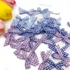 Laços de Fita Xadrez de 6mm Estão em Estoque e Podem Ser Personalizados para Acessórios de Roupa Infantil, Lingerie, Joias e Decorações de Brinquedos