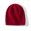 Gorro de Punto de Cachemira para Mujer 100% Cachemira Pura Gorro de Otoño e Invierno Nuevo Cálido y Versátil Gorro para Exteriores Ciclismo Gorro para el Frío
