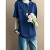 Nuevos Conjuntos de Pareja Verano 2026, Estilo Unisex, Cuello Bordado, Camiseta Coreana de Moda de Manga Corta, Moda de Alta Gama
