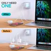 Cargador de 100W Estándar de EE. UU. Adecuado para iPhone 16/15/14 Macbook/iPad Adaptador de Corriente de Tres Puertos