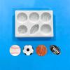 Molde de Silicone para Bolo de Beisebol, Futebol Americano, Rugby, Basquete, Cuidado Selecionado, Gesso para Aromaterapia, Cola, Ferramenta para Assar, Fondant