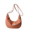 Bolso de lona de color liso estilo japonés para mujer, bandolera pequeña y ligera, informal, deportiva, impermeable, para estudiantes, 2024
