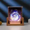 Marco de Fotos de Medalla de Cristal Impreso a Color UV Lámpara de Noche Luminosa Plantilla Adorno de Decoración para el Hogar y el Dormitorio Lámpara Regalo Creativo Premio