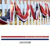 Decoraciones para el Día de la Independencia Americana de Venta Caliente Transfronteriza en Amazon, Banderas Largas Patrióticas, Decoraciones para Vallas, Banderas en Forma de Abanico para Celebraciones de Aniversario