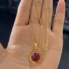 Pingente Estilo Simples Personalizado Xiaohongshu, Clássico, Elegante, Requintado, Compacto e Simples Pingente de Círculo