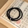 Pulseiras de Casal Empilhadas Tianzhu Mais Vendidas para Mulheres, Pulseiras de Três Círculos para Homens, Presentes para a Temporada de Formatura, Presentes de Design de Pulseira Masculina