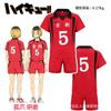 Traje de voleibol juvenil Yin Koma College, de manga corta, de secado rápido, para estudiantes, de verano, con garra solitaria y cola negra