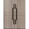 Manija Moderna de Acero Inoxidable Grueso Dorado para Puerta de Cristal Hotelera Manija de Puerta Principal con Marco Manija de Madera Maciza Estilo Antiguo
