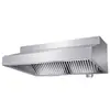 Campana Extractora Comercial de Acero Inoxidable Campana Extractora de Humos de Aceite Equipo de Ventilación de Extracción Purificador Gran Volumen de Aire