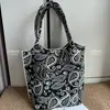 Bolsa de Ombro Casual Grande Capacidade Estilo Étnico Tecida para Viagem Design Aitelei de Xinjiang Bolsa de Xinjiang