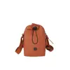 2025 Nuevo Bolso Pequeño de Hombro para Mujer Estilo Ins Estilo Coreano Bolso Cubo Mochila Pequeña para Teléfono Móvil Bolso Cruzado Pequeño Simple y Versátil de Moda