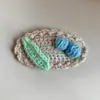 Pinza para el Cabello Hecha a Mano Bordada a Crochet Nueva de Otoño e Invierno para Mujer, Pinza Bb de Flor Linda para Flequillo, Pinza Lateral, Accesorio para el Cabello