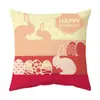 Funda de almohada de Pascua Amazon Cubierta para sofá de sala de estar Funda para almohada de coche Cojín para ventana de mirador Cintura de oficina