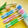 Escova de dentes avançada com cerdas macias de alta densidade, produtos genuínos para uso doméstico, embalagem independente, seção para adultos, fabricante, atacado em caixa fechada, bancada de vendas