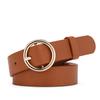 Cinturón Popular de Mujer de Shopee, Hebilla Redonda de Moda, Cinturón Personalizado Estilo Coreano, Cinturón Decorativo Juvenil para Jeans de Mujer
