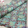 Encaje multicolor soluble en agua, taladro de presión, vestido de noche, tela calada, encaje para novia