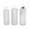 Venda Direta de Fábrica Garrafa de Shampoo 750ml Transparente Fosca Cabeça com Bomba de Pressão Garrafa Plástica Garrafa para Gel de Banho no Banheiro