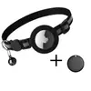 Collar para Gato Best-Seller Transfronterizo Seleccionado Cuidadosamente con Cascabel, Compatible con Airtag, Reflectante, Cubierta de Silicona del Mismo Color para Rastreo de Perros y Gatos