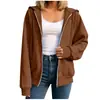 Sudadera Larga Gruesa para Mujer de Amazon, Serie de Stock a Largo Plazo, Estilo Perezoso de Pareja Más Vendido en Otoño e Invierno