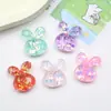 Accesorios de Resina para Manualidades de Dibujos Animados, Lentejuelas, Dulces, Pasadores para el Cabello Hechos a Mano, Gomas para el Cabello, Fundas para Teléfono, Llaveros, Hebillas para Zapatos, Accesorios de Joyería