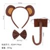 Nueva y linda diadema de mono de dibujos animados para niños, horquilla para el pelo, diadema de mono, traje para mascarada, horquilla para el pelo