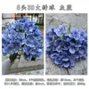 Nuevas hortensias azules de comercio exterior ramo azul rosa peonía hortensias boda decoración suave flores artificiales al por mayor