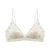 Sujetador de tirante fino estilo francés de puro deseo para mujeres con poco busto, verano, sin costuras, copa triangular, espalda bonita, estilo fino
