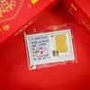 Año Nuevo del Caballo Modelo 999 Oro Puro Pegatina para Teléfono Móvil para Riqueza Instantánea y Dinero, con Adhesivo Posterior, Regalo Pequeño de 2 mg al por Mayor