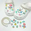 Novos charms de estrela-do-mar e água-viva transparentes para tamancos, fivelas de decoração para sapatos, charms de corrente de contas DIY removíveis