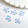 Nuevos accesorios para uñas de flor de lirio de cristal de hielo con tallado suave, resina degradada, flor de simulación, accesorios para uñas súper hada DIY